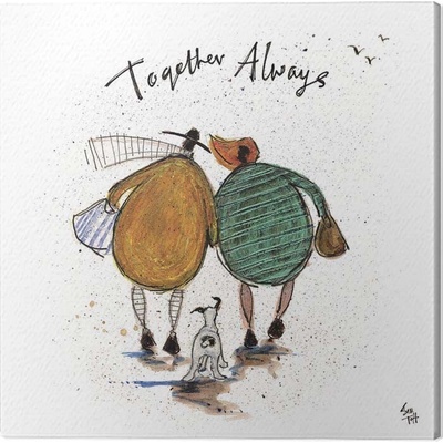 Obraz na plátne Sam Toft - Together Always, 2 cm - 30×30 cm