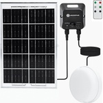 Aigostar - LED соларен таванен осветител със сензор LED/3, 7V 6000 mAh IP65 + дистанционно управление (AI2349)