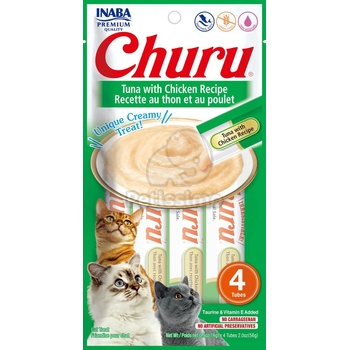 INABA Cat Churu пюре - риба тон и пиле 4 x 14 г
