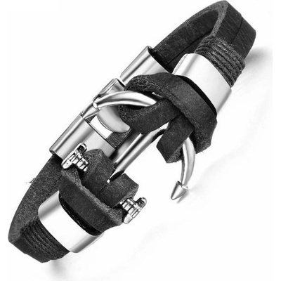 Amparo Miranda kožený s kotvou KNC23 černý