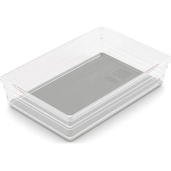 Organizér Curver® SISTEMO 7, priesvitný/sivý, 15,5x22,5x5 cm, do zásuvky