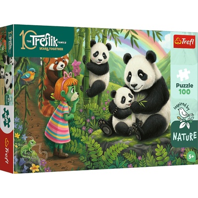 Trefl Puzzleíci Inspired By Nature Pandy 100 dielov