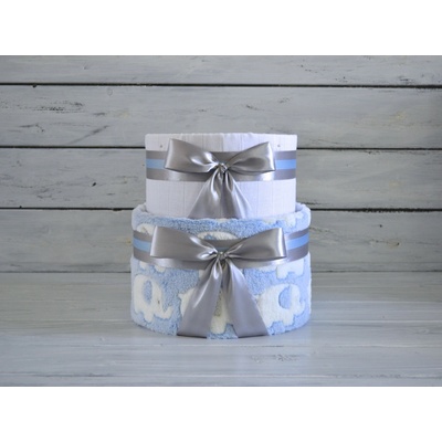 dortNEdort Dvoupatrový plenkový dort I. Miminko se narodilo a je mu asi měsíc Sloníci modrá deka – Hledejceny.cz