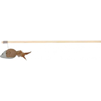 Trixie Udica s hračkou myš s perím 50 cm