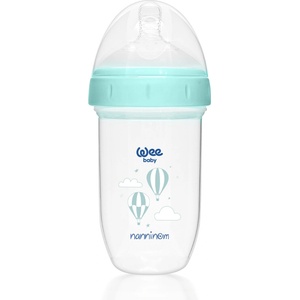 Wee Baby Антиколик шише Wee Baby - Nanninom, 250 ml, синьо (645) - baby