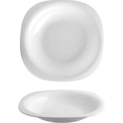 Cegeco TALÍŘ POLÉVKOVÝ ČTYŘHRANNÝ BOREAL, 22X22 CM, OPAL_hamashop – Zboží Dáma