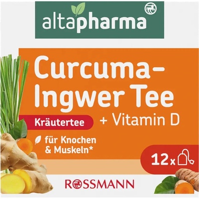 altapharma Bylinný čaj s vitaminem D Zázvor s kurkumou 24 g