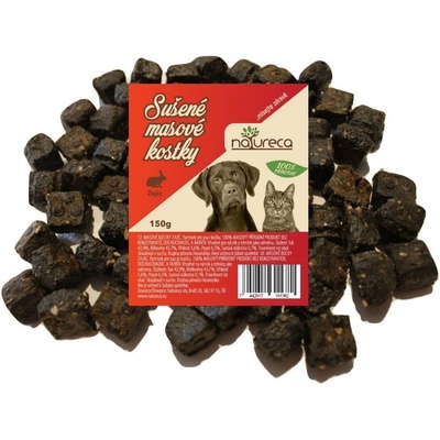Natureca pochoutka Masové kostky-Zajíc, 100%maso 150 g