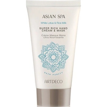 Artdeco Asian Spa Skin Purity hloubkově regenerační krém a maska na ruce White Lotus & Rice Milk (Paraben free) 75 ml