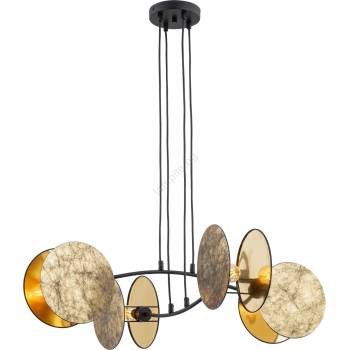 Emibig Пендел MOTIF 4xE27/15W/230V златист (EB0047)