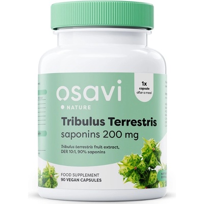 Osavi Tribulus Terrestris 200 mg Saponins, 90 Vegan Capsules