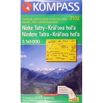 Nízke Tatry Kráľova hoľa 1:50 000