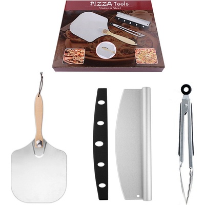 UG Grill Sada pizza příslušenství DP-6818, malá lopata, kolébkový nůž, kleště