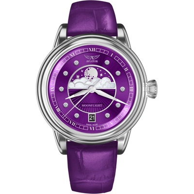 Aviator Дамски часовник Aviator Douglas Moonflight Diamonds Limited Edition V. 1.33. 0.361. 4 (V.1.33.0.361.4)