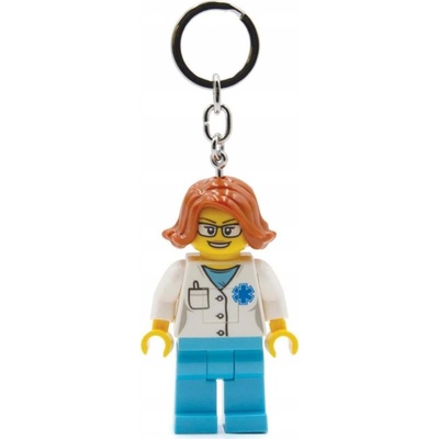 Keychain Lego Led Female Doctor
