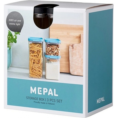 Mepal Set skladovací nádoby Omnia černá 700 + 1100 + 3 x 2000 ml