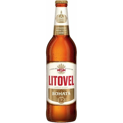 Litovel 12 BOHATÁ světlý ležák 5,0% 0,5 l (sklo)