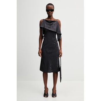 MM6 Maison Margiela асиметрична рокля (S52DD0082.M35737.002J)