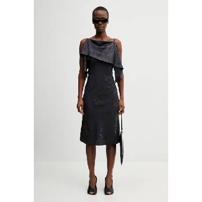 MM6 Maison Margiela асиметрична рокля (S52DD0082.M35737.002J)