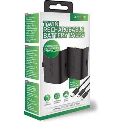 Venom Twin Rechargeable Battery Packs for Xbox Series black (VS2882)