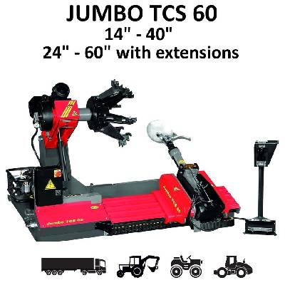 Tcs 60 - Гумодемонтажна мащина 14" - 40" (24" - 60" с допълнителни опционални адаптери) за колела на камиони, автобуси селскостопански и строителни машини ; sicam