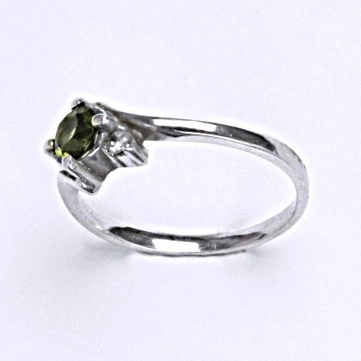 Čištín stříbrný přírodní vltavín T 1164