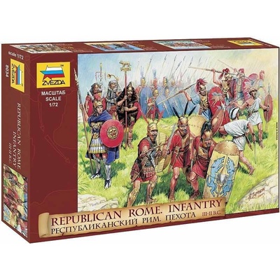 ZVEZDA Model Kit figurky 8034 Republican Rome Infantry RR 1:72