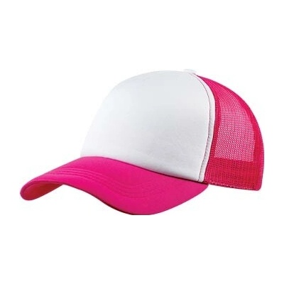 Baseballová TRUCKER so sieťkou Black/Black neon pink/white