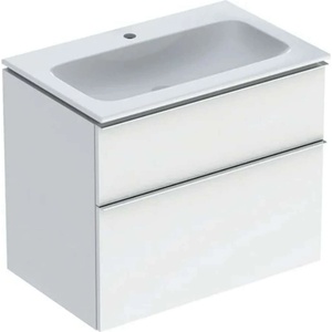 Geberit iCon - Шкаф с мивка, 75x63x48 cm, KeraTect, гланцово бяло 502.332. 01.2 (502.332.01.2)