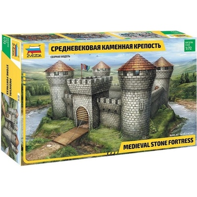 ZVEZDA Model Kit diorama 8510 Medieval Stone Fortress RR 1:72