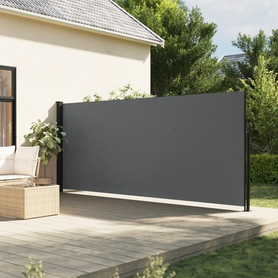 vidaXL Zatahovací boční markýza antracitová 160 x 500 cm