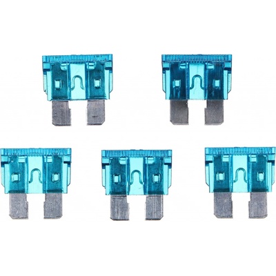 Sada nožových automobilových pojistek MECHANIC FUSE SET 15A, 100ks SIXTOL