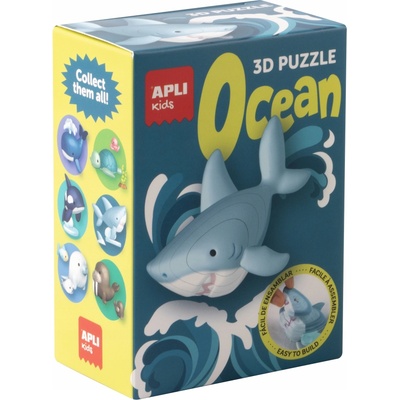 APLI 3D пъзел Apli Kids - Ocean, акула с поставка (19955)