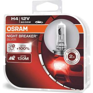 OSRAM NIGHT BREAKER SILVER H4 60/55W 12V 2x (64193NBS-HCB)