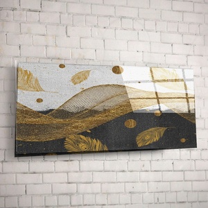 Art gift Стъклено АРТ пано - Златни орнаменти