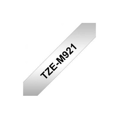 BROTHER TZE-M921 černý tisk/matně stříbrný (TZEM921)