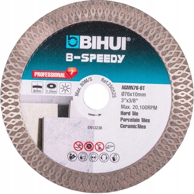 BIHUI SUCHÝ REZNÝ KOTÚČ B-SPEEDY 76 mm NA PORCELÁNOVÉ DLAŽDICE