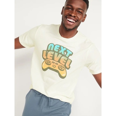 Old Navy pánské tričko s krátkým rukávem Game Next Level bílá