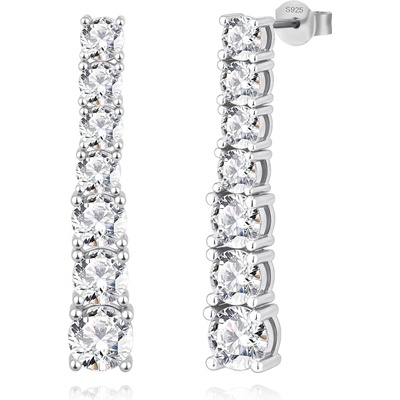 Olivie Svatební stříbrné náušnice 9501