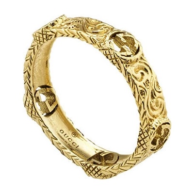 Gucci Zlatý Prsten Interlocking G YBC603608001014 2011451