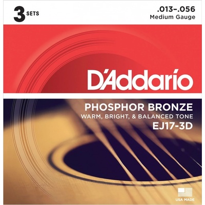 D'Addario EJ17-3D Westerngitarrensaiten 3 Sätze