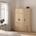 Гардероб трикрилен Sprint 3D3S Дъб Jackson Hickory