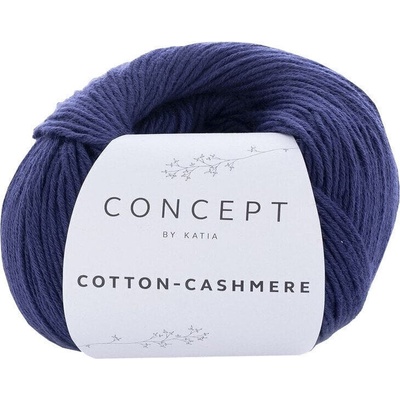 Katia Cotton Cashmere 62 Dark Blue Плетива прежда (949-62-KATIA)