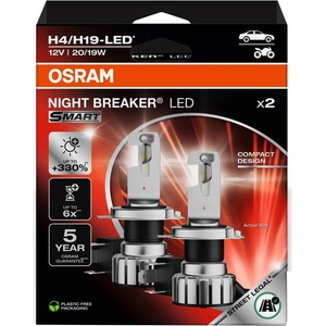 OSRAM night breaker led smart 2hb h4/h19 20/19w 6000k