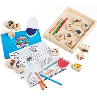 Melissa & Doug - Дървен комплект за игра с печати - Пес Патр (33264)