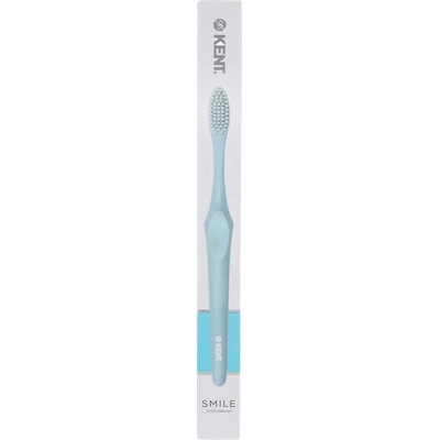 Kent. Smile Super Soft - Zubní kartáček se stříbrem a dřevěným uhlím modré barvě