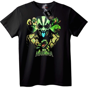 NOONEBRAND Тениска Господин Игуана Влечуго - 2XL, Black