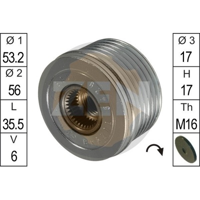 Voľnobeżka alternátora ERA ZN5429