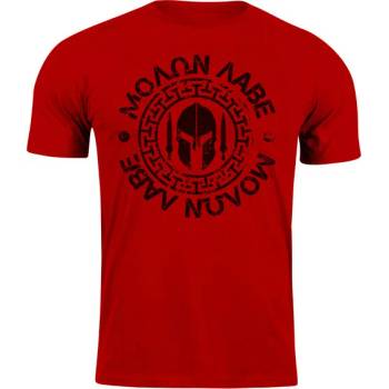 Image 1 of DRAGOWA Тениска с къс ръкав Molon Labe, червена, 160 г/м2 (11275)