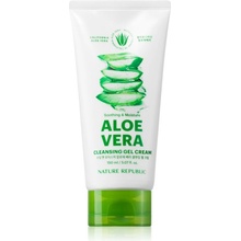 Nature Republic Soothing & Moisture Aloe Vera hydratační čisticí krém se zklidňujícím účinkem 150 ml